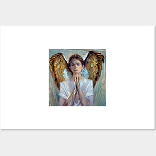 angel of prayer Posters and Art